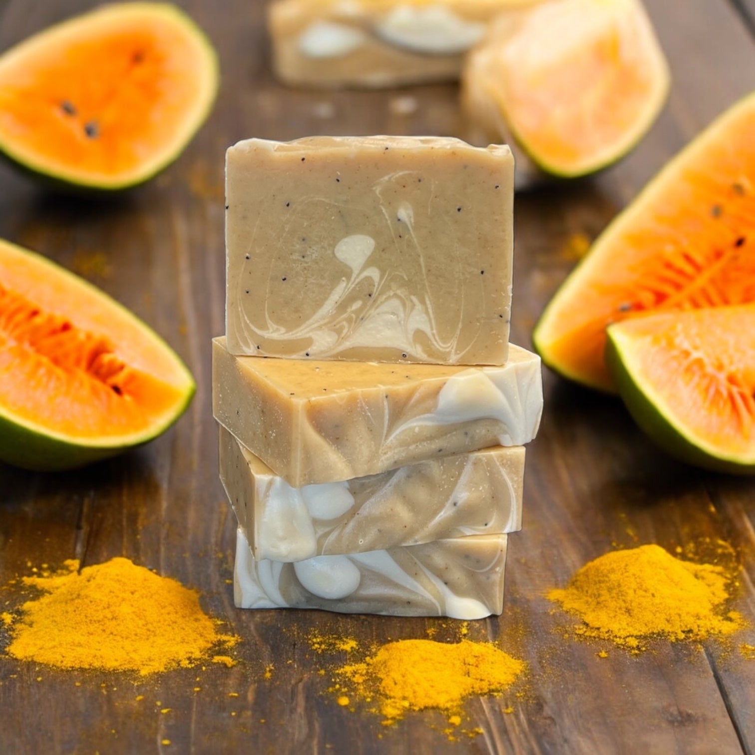 Papaya & Turmeric Soap | Skin Brightening & Balancing Cleanse