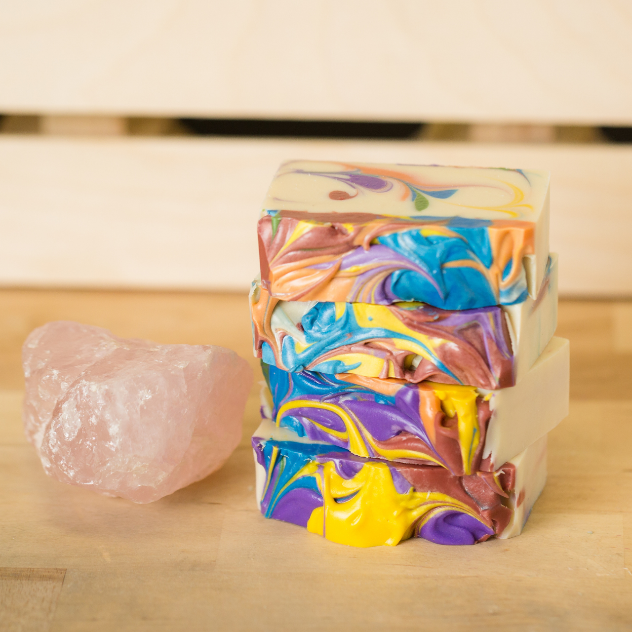 Kundalini Rising is a mysterious force that's within everyone. This soap, with its burst of colors, is that force in a single bar. Picturesque and aromatic, this soap stimulates all of your senses and helps you achieve a higher mindfulness state all from your shower.